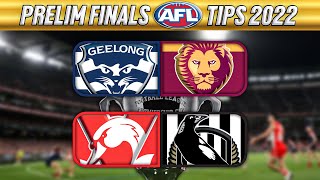 Preliminary Finals AFL Tips 2022