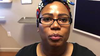 African-American Female Eyebrow Hair Transplant 1 Day Out