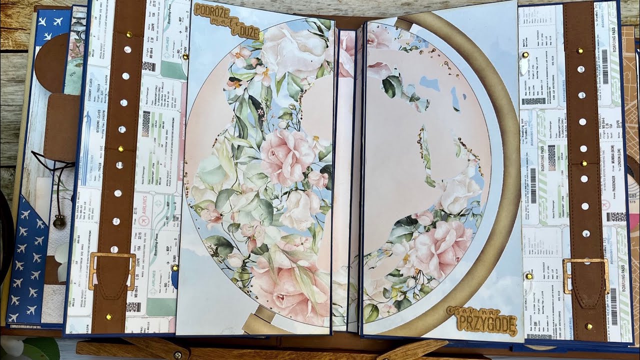 Album travel suitcase TUTORIAL cz 6 Page 5&6 