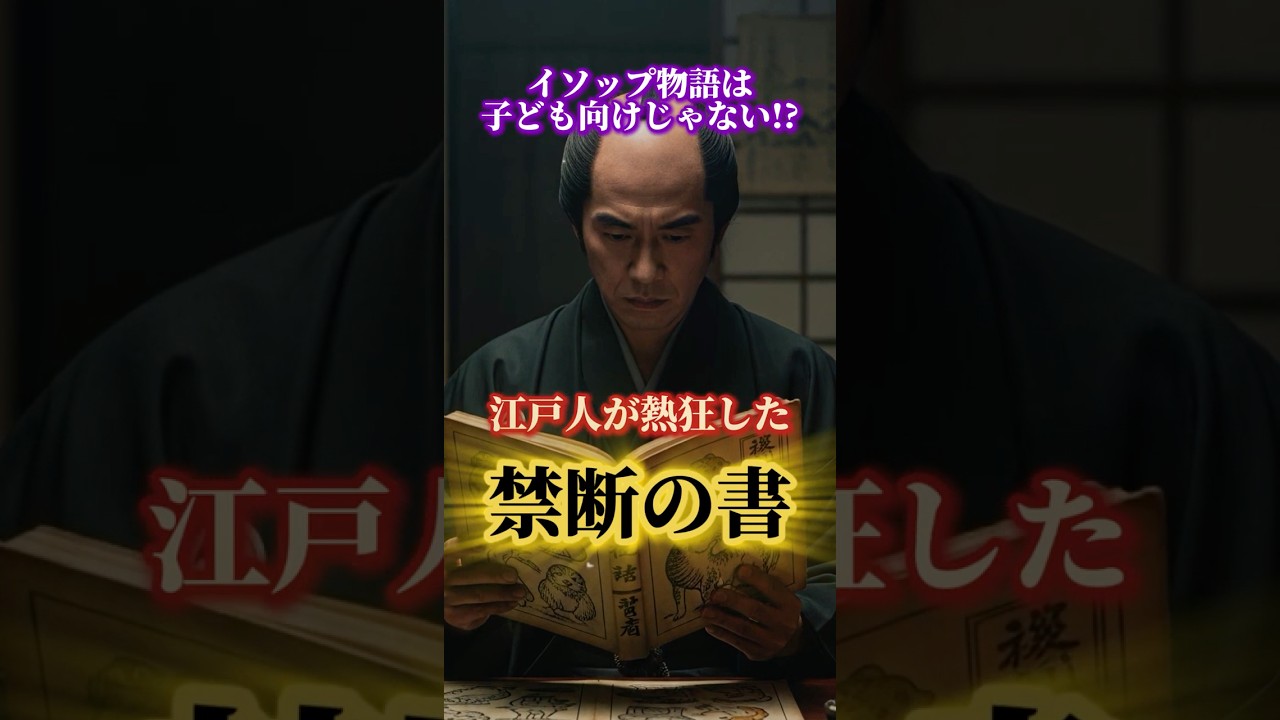 🪤イソップ物語は子ども向けじゃない⁉【江戸人が熱狂した禁断の書】 #歴史 #一分でわかる #雑学 #プチ知識 #衝撃の事実