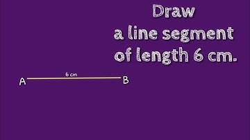 How to draw a line segment of length 6 cm.shsirclasses.