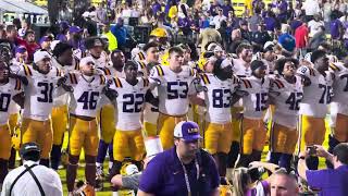 LSU Football sings Alma Mater after 23-7 win over Louisiana Tech on September 6, 2025