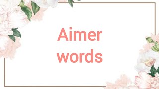 Aimer - words Lyrics