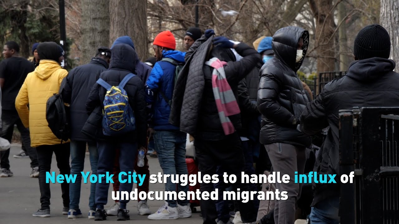 New York City struggles to handle influx of undocumented migrants - YouTube