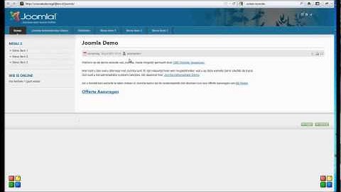 Joomla CMS Basis Tutorial