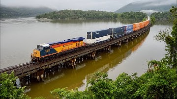 Special Interest Trains on the River Line - Chessie, Seaboard, & OLS