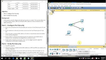 [CCNA S2]  2.2.4.9 Packet Tracer - Configuring Switch Port Security