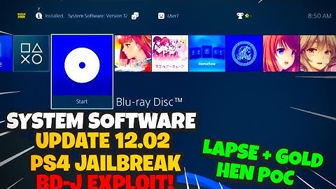 NEW PS4 12.02 LAPSE EXPLOIT BD-J JAILBREAK + Goldhen!