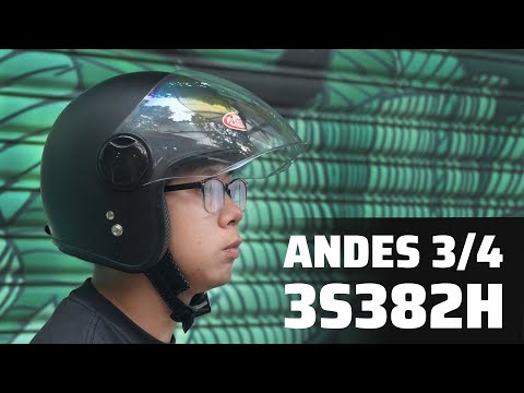 Video Trên tay: Mũ bảo hiểm 3/4 Andes 3s382H - youtube