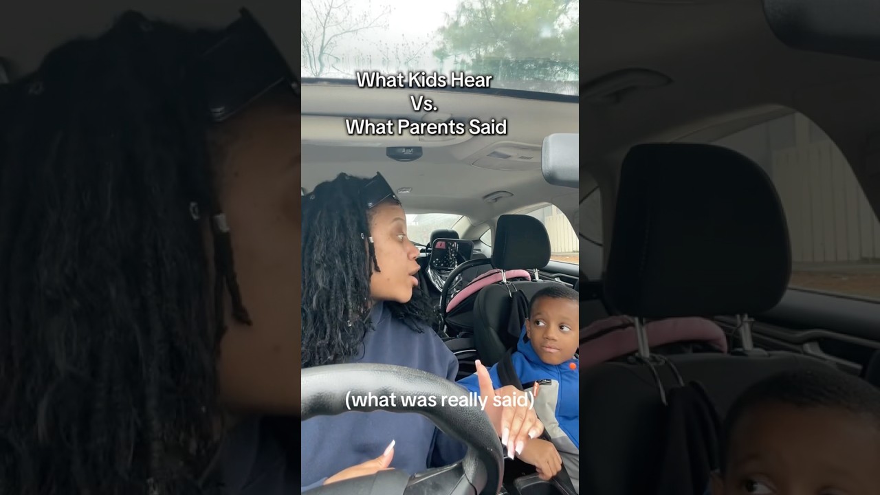 What Kids hear VS what parents say 🤣😭 