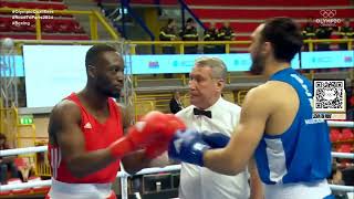 Lazizbek Mullojonov (UZB) vs. Kévin Kuadjovi (TOG) World Olympic Qualifiers 2024 (92kg)