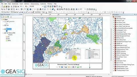 Añadir la tabla de atributos en el mapa en ArcGIS