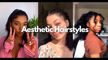 Aesthetic Hairstyles Part 2 - Tik Tok compilation - Amazon Finds with Links