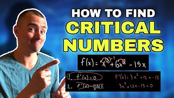 How to find CRITICAL NUMBERS | Find the critical numbers of the function f(x) = x^3 + 6x^2 - 15x