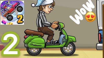 Hill Climb Racing 2 - Scooter Gameplay Walkthrough Part 2  (iOS/Android) Mobile Games