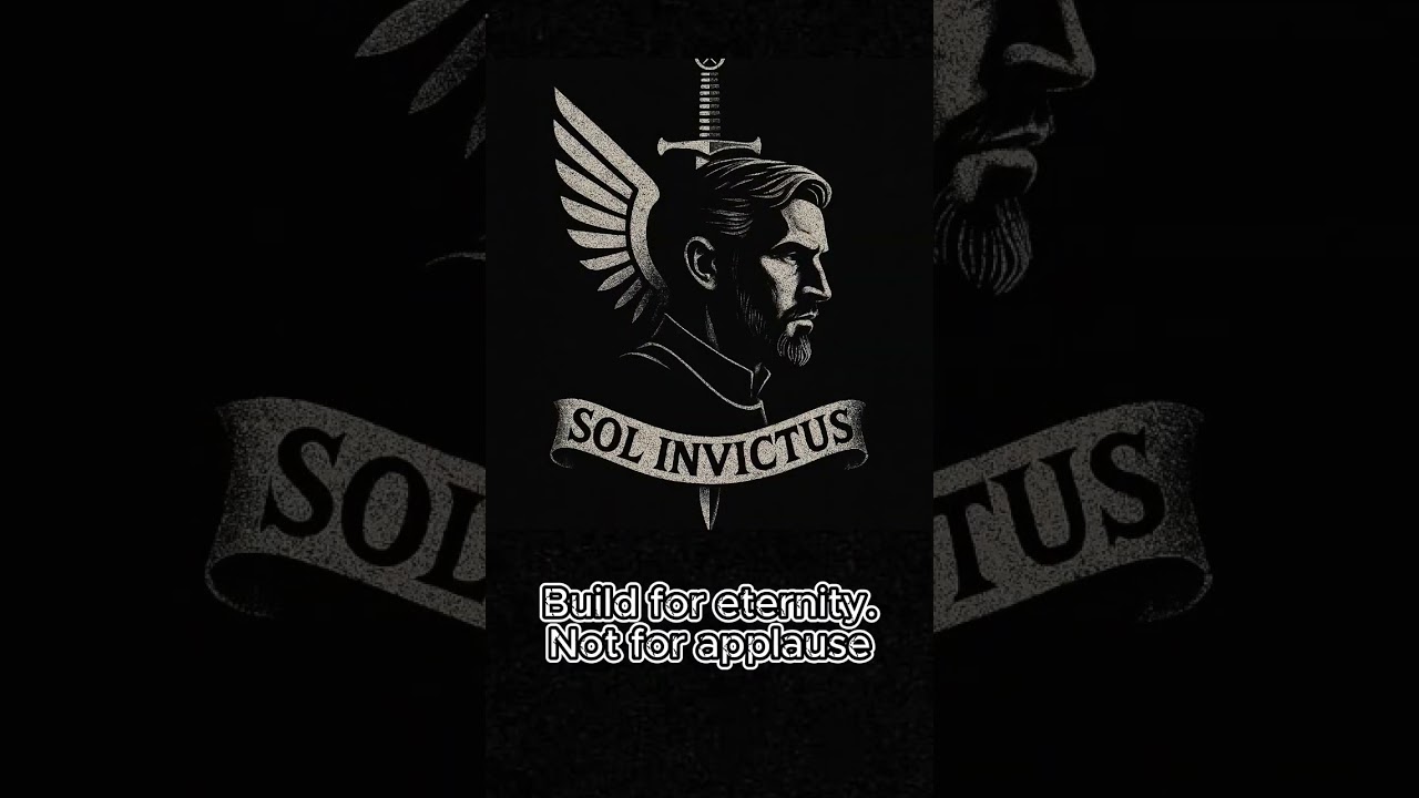 "Build for eternity. Not for applause." Don’t seek praise. Forge legacy. 