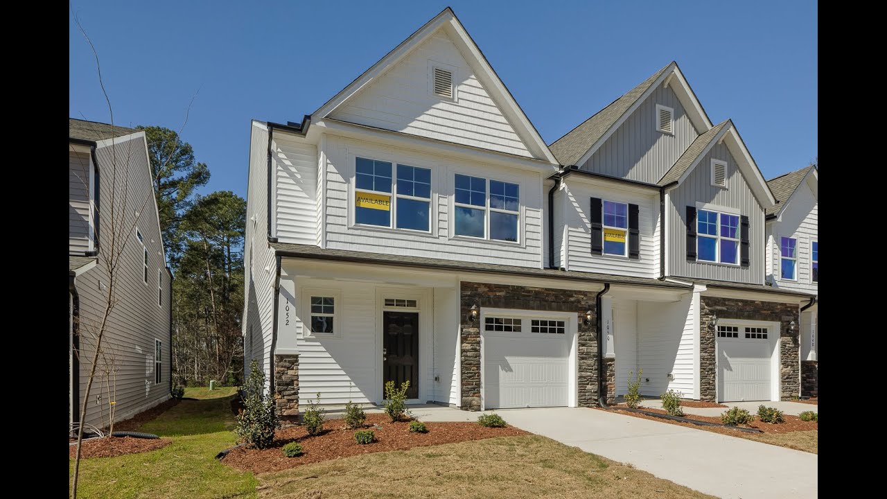 The Cary Homesite 04 Dogwood Pointe Townhomes Cary, NC YouTube