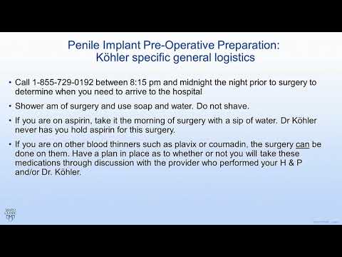 Video: Implantul Penisului: Procedura, Eficacitatea, Recuperarea și Multe Altele