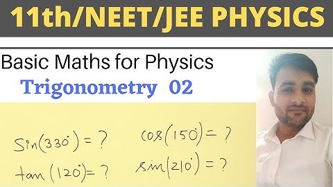 #Mathematical Tools for #Physics.          Trigonometry 02  Mathematical Tools +1/Anoop Physics