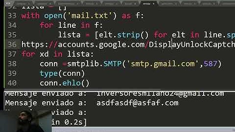 ¿Cómo hacer un MAILER MASIVO con Python? (SMTPLIB + GMAIL)