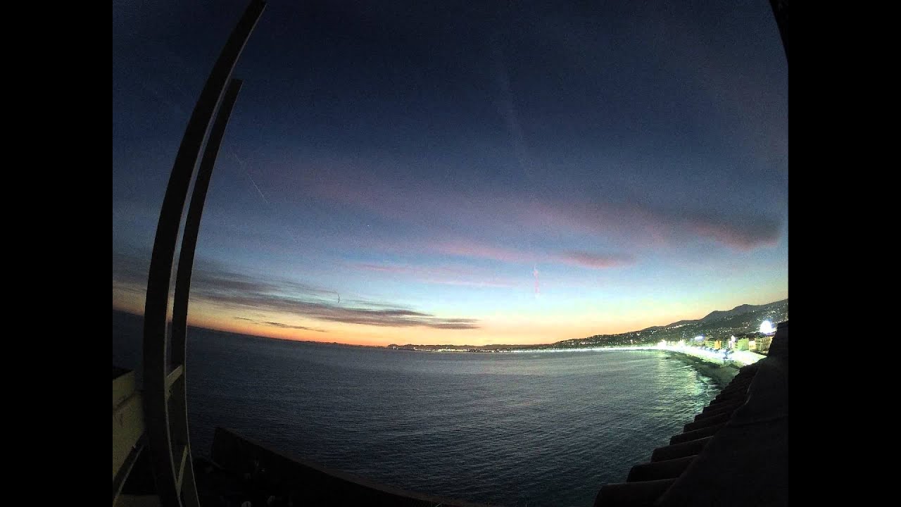 Time Lapse Nice Promenade Des Anglais Coucher De Soleil