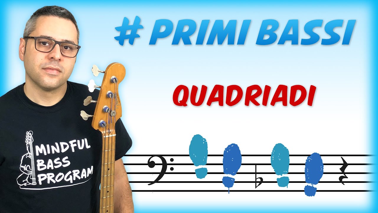 Lezioni di Basso - 14 - Quadriadi e Walking Bass - Primi Bassi - Suonare il Basso Elettrico