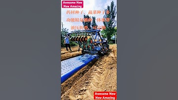 New mulching seed sowing points making machine across the seed bed ( New Machine)