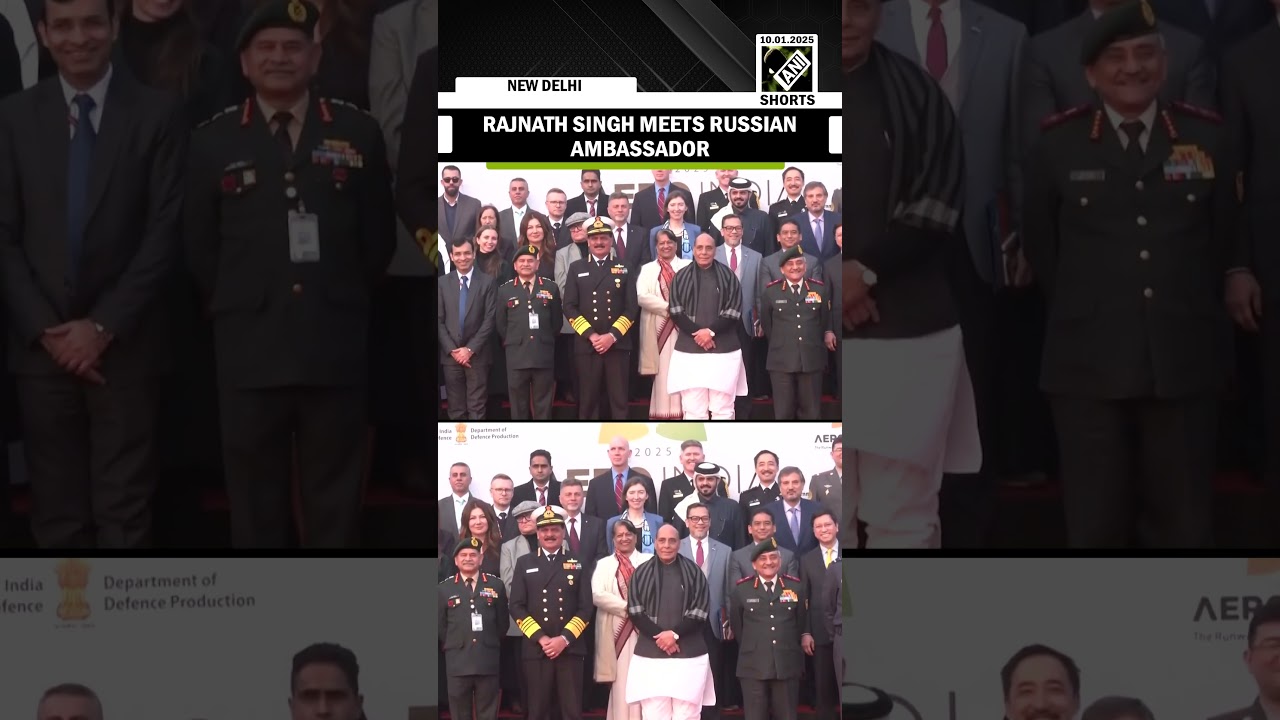 Defence Minister Rajnath Singh meets Russian envoys, diplomats in New Delhi