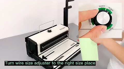 Office Manual Desktop Binding Machine PLC Controlled