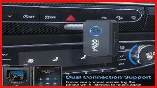 YMOO Bluetooth Audio Receiver Seamless Sound and Hands Free Control for Your Car