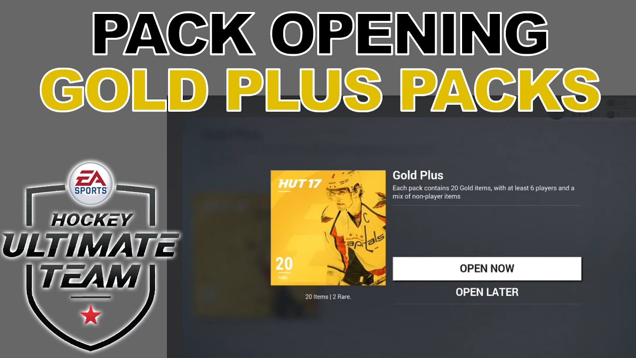 NHL 17 HUT | Gold Plus Packs | 88 OVR Pull Pack Opening
