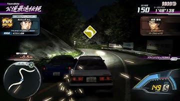 initial D stage 8 ♾ - Part #41 Takumi Fujiwara (AE86) vs Toshiya Joshima (AP1) - Rivalside