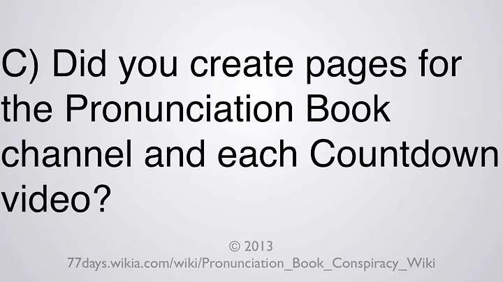 How To Pronounce Wiki