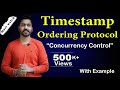 Lec91 basic timestamp ordering protocol with example in hindi  concurrency control  dbms
