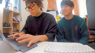 じんたんって本当にタイピング早いの？？？【対決】