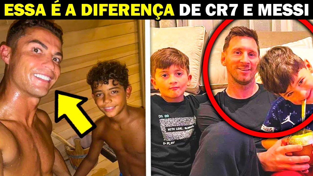 Essa é a Diferença da Família de CR7 e Messi. Quem você prefere?