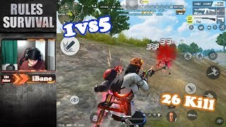 Solo vs Fireteam 26 Kill!! AN94 & WRO /  Rules of Survival / Ep 178 screenshot 3