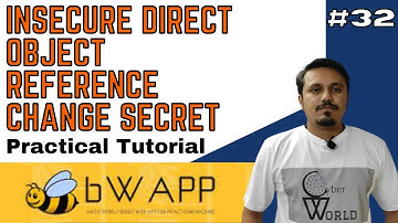 bwapp insecure dor change secret || idor vulnerability || bwapp idor || Cyber World Hindi