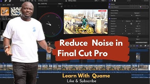 How to Reduce Background Noise in Final Cut Pro - Avoiding Audio Distortion