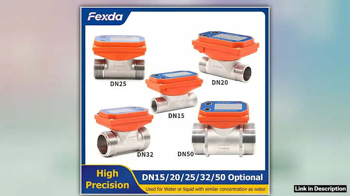 Intelligent Digital Flow Meter Stainless Steel Flowmeter LCD Display Electronic Water Flow Sensor f