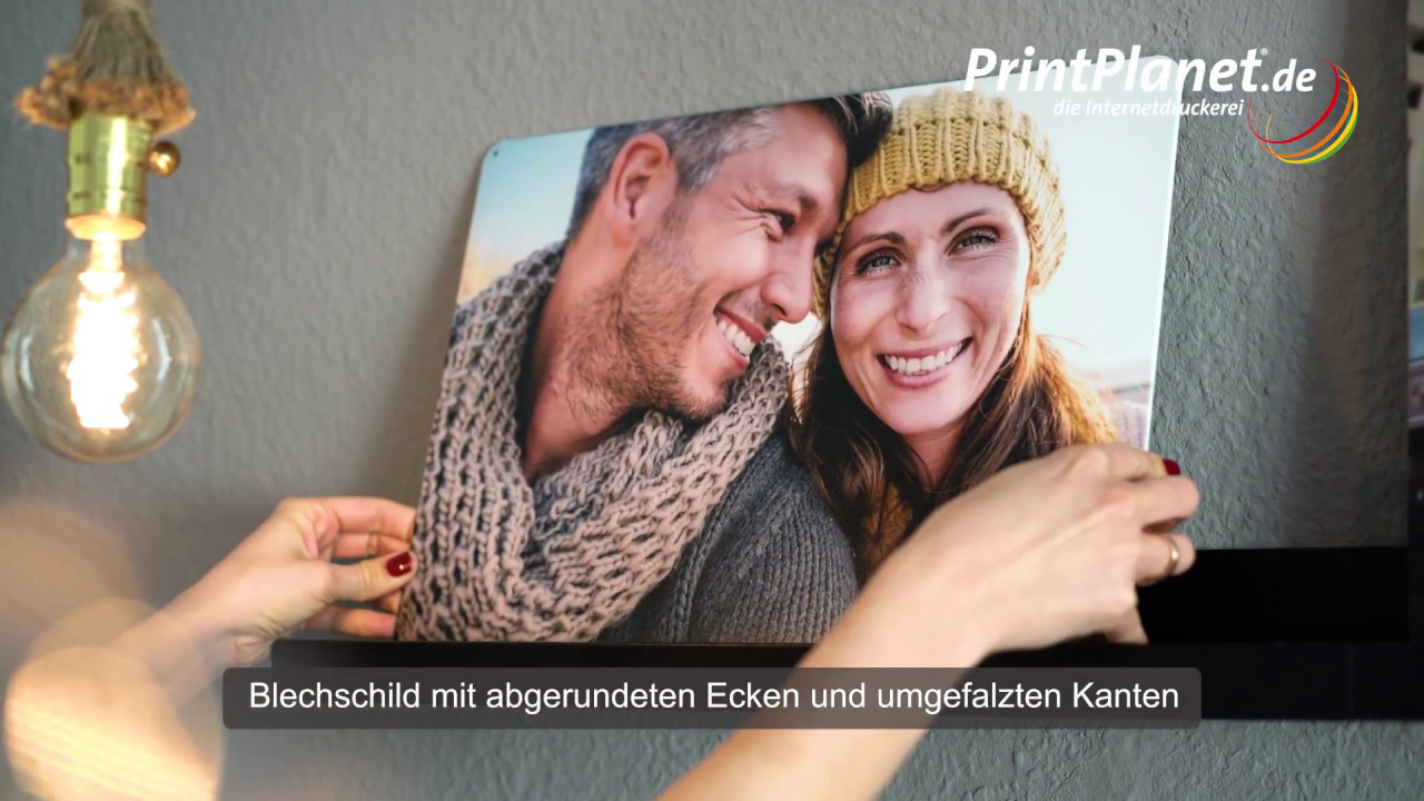 Blechschilder Gestalten Bedrucken Printplanet