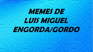 MEMES DE LUIS MIGUEL ENGORDA