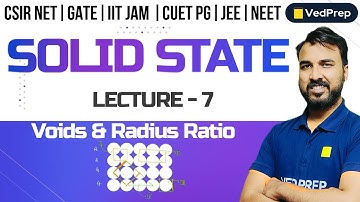 Solid State | Voids in Unit Cell | CSIR NET | Gate | IIT -JAM | DU | BHU | Chem Academy