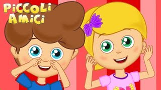 Video thumbnail of "Testa Spalle Ginocchia e Piè Canzoni 😃per Bambini con Piccoli Amici"