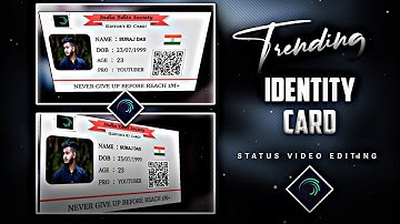 IDENTITY CARD XML FILE😈 TRENDING ID CARD STATUS EDITING 😳