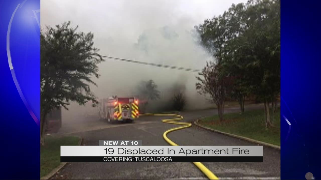 19 displaced after apartment fire - YouTube