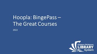 Full Hoopla - BingePass The Great Courses News