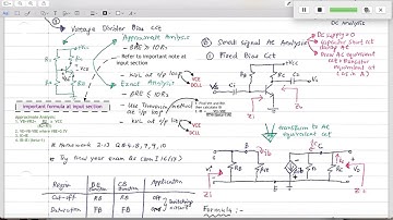 Revision BJT DC Analysis important