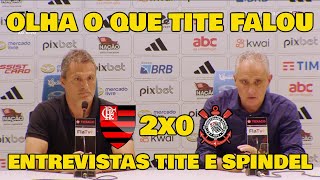 ENTREVISTA DO TÉCNICO TITE - FLAMENGO 2x0 CORINTHIANS BRASILEIRÃO.