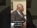 Mutambara calls ed cabinet sycophants freetalk hstvzim